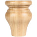 Hardware Resources Rubberwood Tulip Bun Foot-DirectSinks