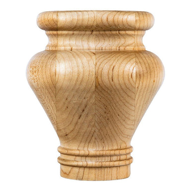 Hardware Resources Rubberwood Turned Bun Foot-DirectSinks