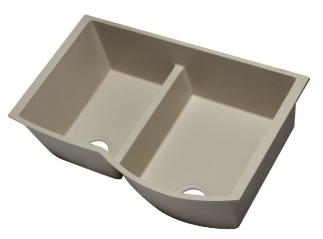 ALFI brand AB3320UM 33" Double Bowl Undermount Granite Composite Kitchen Sink-DirectSinks