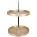 Hardware Resources Round Banded Lazy Susan Set with Twist and Lock Adjustable Pole-DirectSinks