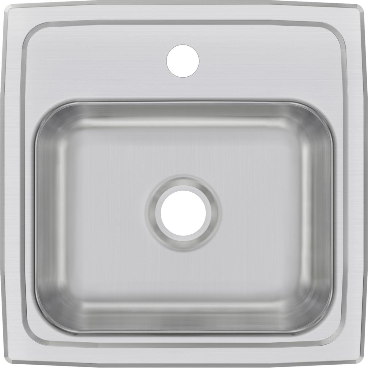 Elkay Celebrity Stainless Steel 15" x 15" x 6-1/8" Single Bowl Drop-in Bar Sink
