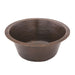 Premier Copper Products 16" Round Hammered Copper Bar Sink with 2" Drain Size-DirectSinks