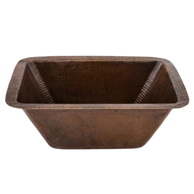 Premier Copper Products Rectangle Copper Bar Sink with 2" Drain Size-DirectSinks