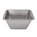 Premier Copper Products 15" Square Hammered Copper Bar/Prep Sink in Nickel with 2" Drain Size-DirectSinks