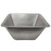Premier Copper Products 17" Large Square Hammered Copper Bar/Prep Sink in Nickel-DirectSinks