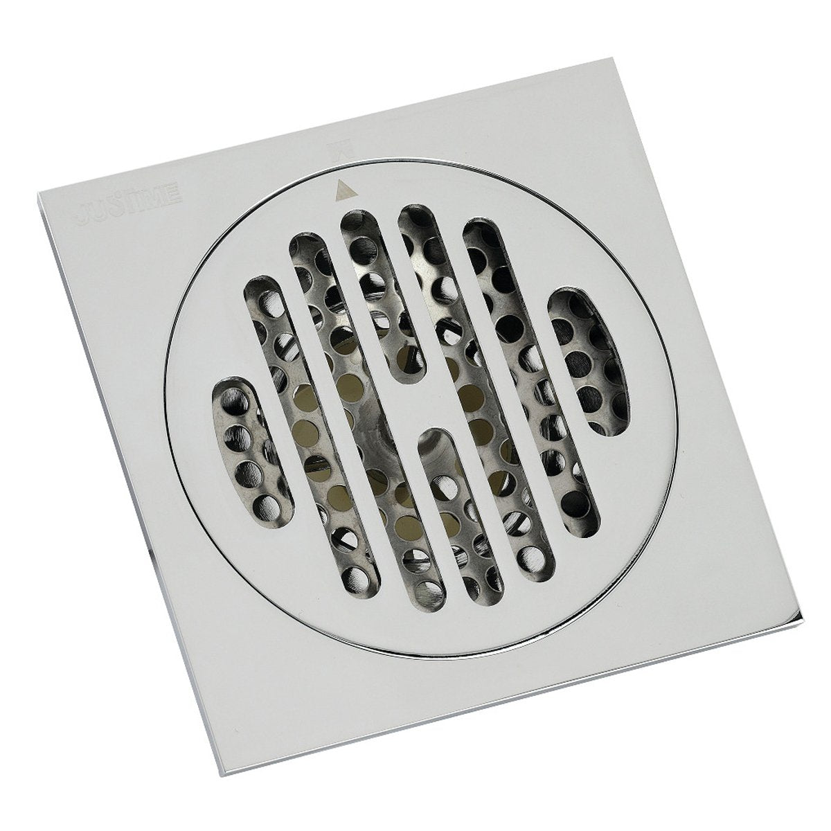 Kingston Brass Watercourse Symmetric 4" Square Grid Shower Drain