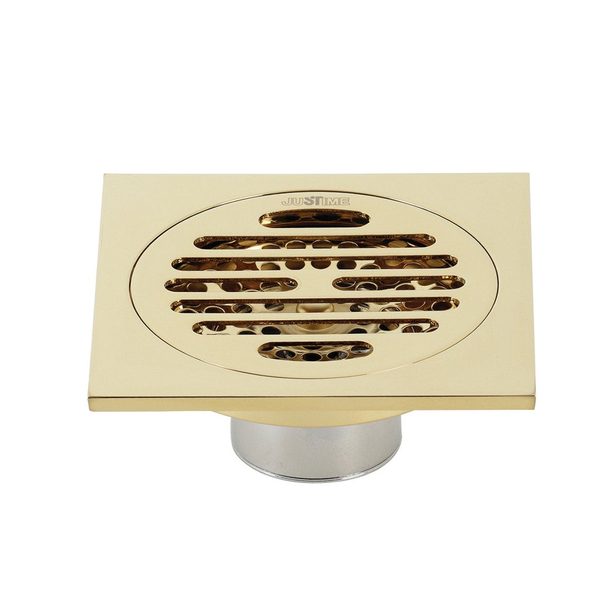 Kingston Brass Watercourse Symmetric 4" Square Grid Shower Drain