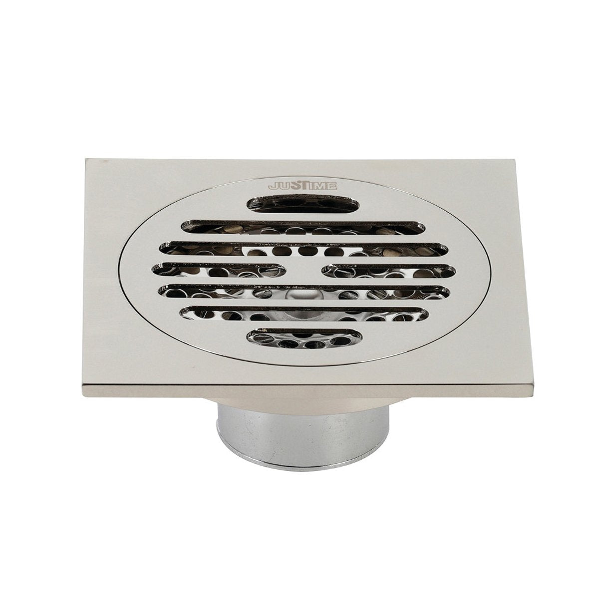 Kingston Brass Watercourse Symmetric 4" Square Grid Shower Drain