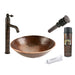 Premier Copper Products - BSP1_PV16RDB Vessel Sink, Faucet and Accessories Package-DirectSinks