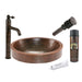 Premier Copper Products - BSP1_VO18SKDB Vessel Sink, Faucet and Accessories Package-DirectSinks