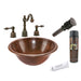 Premier Copper Products - BSP2_LR17RDB Bathroom Sink, Faucet and Accessories Package-DirectSinks