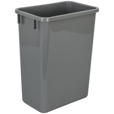 Hardware Resources Gray 35 Quart Plastic Waste Container-DirectSinks