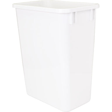 Hardware Resources 35-Quart Plastic Waste Container in White-DirectSinks