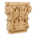Hardware Resources 4-3/4" x 4-3/4" x 1-1/4" Cherry Acanthus Traditional Capital-DirectSinks