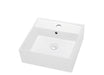 Dawn Vessel Above-Counter Square Ceramic Art Basin with Single Hole for Faucet-Bathroom Sinks Fast Shipping at DirectSinks.
