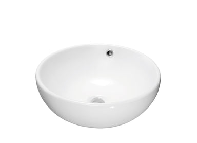 Dawn Vessel Above-Counter Round Ceramic Art Basin with Overflow-Bathroom Sinks Fast Shipping at DirectSinks.