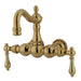 Kingston Brass Vintage 3-3/8" Wall Mount Clawfoot Tub Filler-Tub Faucets-Free Shipping-Directsinks.