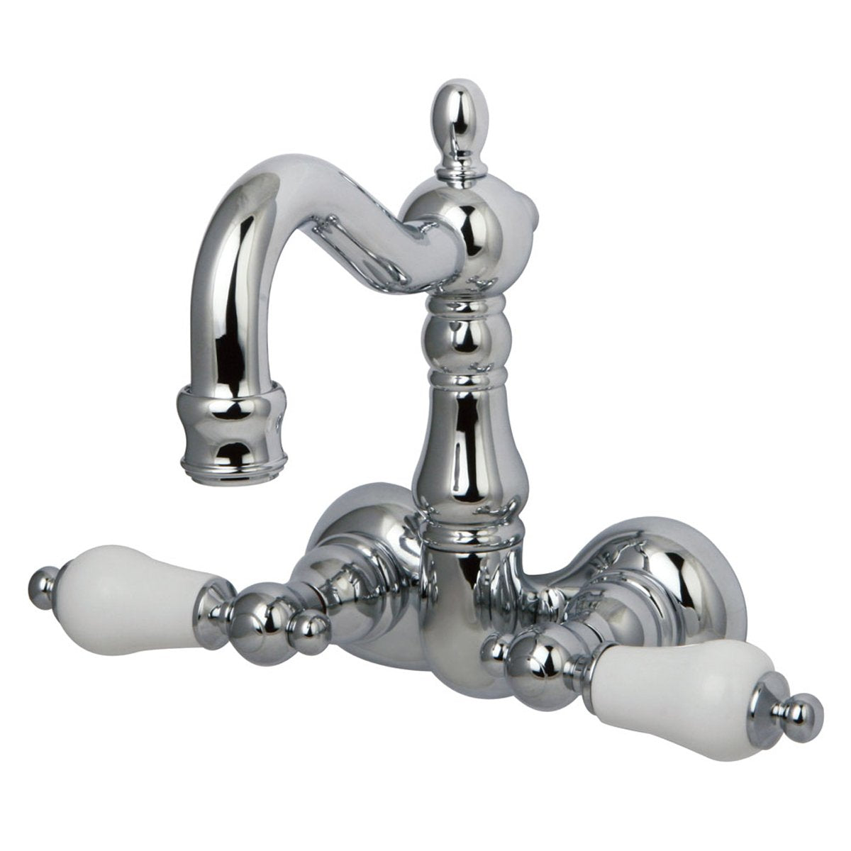 Kingston Brass Vintage Classic 3-3/8" Wall Mount Clawfoot Tub Filler-Tub Faucets-Free Shipping-Directsinks.