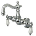 Kingston Brass Vintage 3-3/8" Spread Deck Mount Clawfoot Tub Filler-Tub Faucets-Free Shipping-Directsinks.