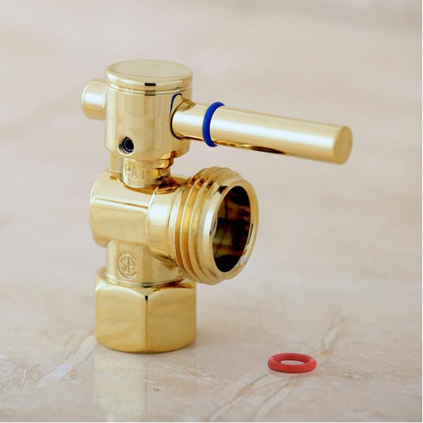 Kingston Brass Fauceture 1/2" IPS, 1/4" Washing Machine Valve-Bathroom Accessories-Free Shipping-Directsinks.