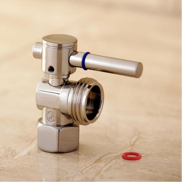 Kingston Brass Fauceture 1/2" IPS, 1/4" Washing Machine Valve-Bathroom Accessories-Free Shipping-Directsinks.