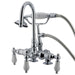 Kingston Brass Vintage 3-3/8" Classic Clawfoot Deck Mount Tub Filler with Hand Shower-Tub Faucets-Free Shipping-Directsinks.