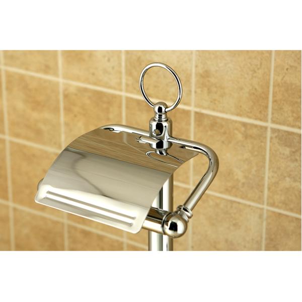 Kingston Brass Vintage Pedestal Toilet Paper and Brush Holder in Polished Chrome-Bathroom Accessories-Free Shipping-Directsinks.