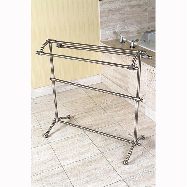 Kingston Brass Vintage 29-1/2 Inch Pedestal Brass Vintage Towel Rack-Bathroom Accessories-Free Shipping-Directsinks.