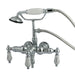 Kingston Brass CC22T1 Vintage 3-3/8" Wall Mount Clawfoot Tub Filler with Hand Shower-Tub Faucets-Free Shipping-Directsinks.