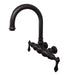 Kingston Brass Vintage 3-3/8" Centers Wall Mount Clawfoot Tub Filler-Tub Faucets-Free Shipping-Directsinks.