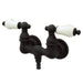 Kingston Brass Vintage Wall Mount 3-3/8" Centers Clawfoot Tub Filler-Tub Faucets-Free Shipping-Directsinks.