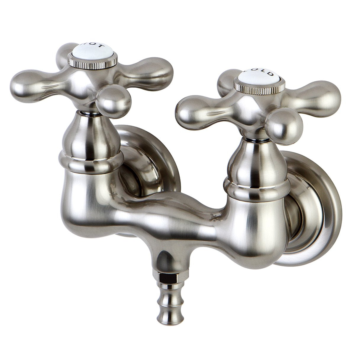 Kingston Brass Vintage Wall Mount 3-3/8" Brass Clawfoot Tub Filler-Tub Faucets-Free Shipping-Directsinks.