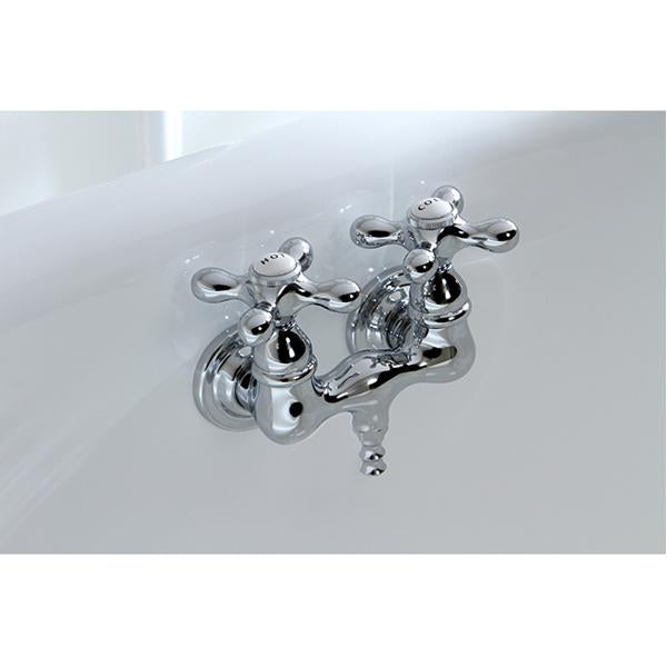 Kingston Brass Vintage Wall Mount 3-3/8" Brass Clawfoot Tub Filler-Tub Faucets-Free Shipping-Directsinks.