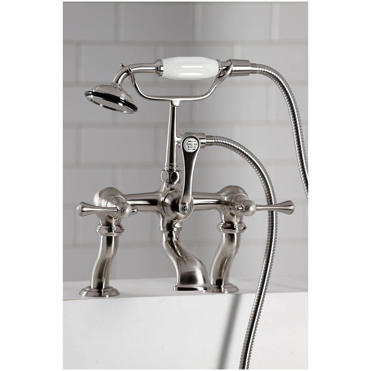 Kingston Brass Clawfoot Tub Faucet with Hand Shower