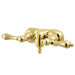 Kingston Brass Vintage Wall Mount 3-3/8" Classic Brass Clawfoot Tub Filler-Tub Faucets-Free Shipping-Directsinks.