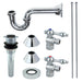 Kingston Brass Trimscape Traditional Plumbing Sink Trim Kit with P Trap for Vessel Sink without Overflow Hole-Bathroom Accessories-Free Shipping-Directsinks.
