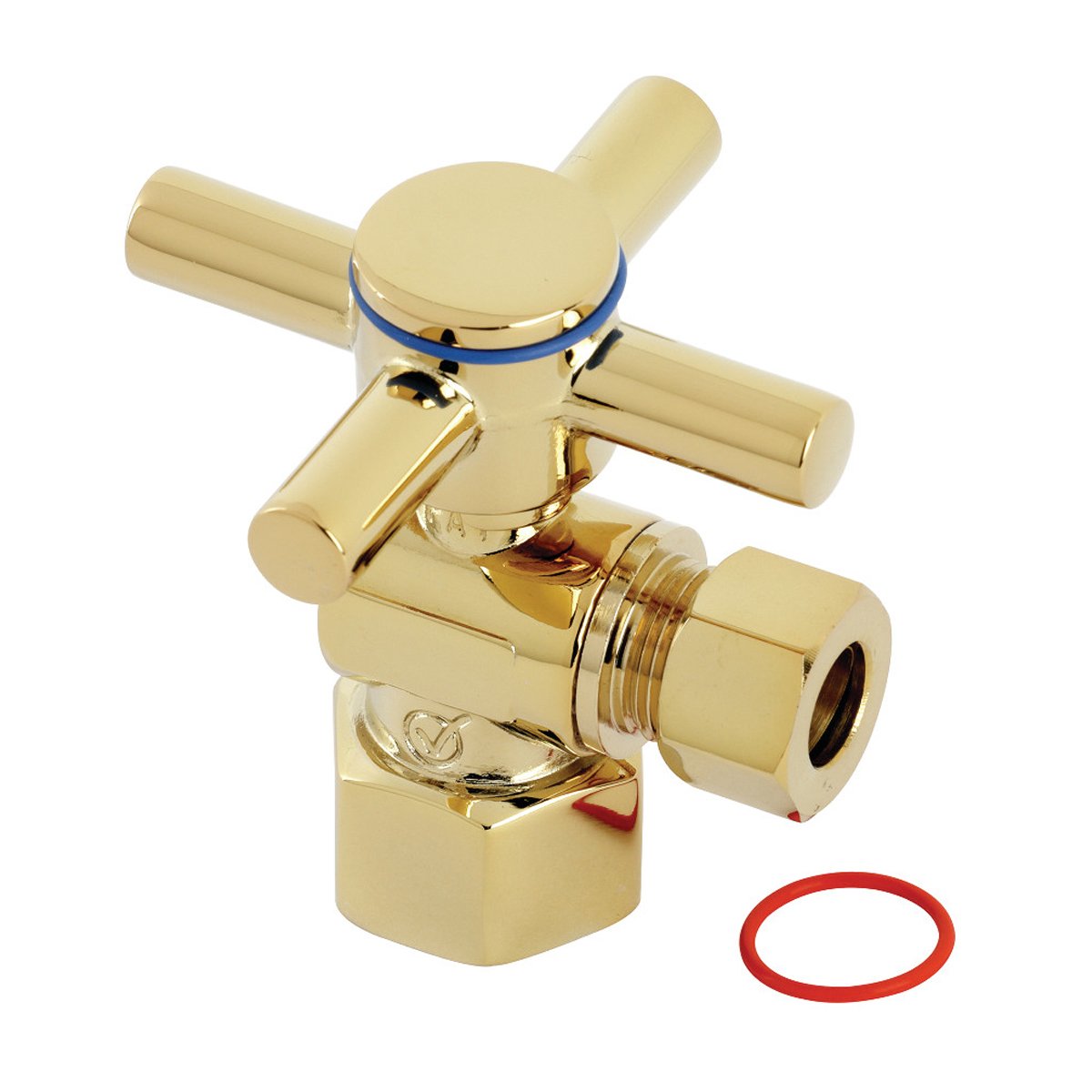 Kingston Brass Concord 1/2" IPS x 3/8" O.D. Quarter Turn Angle Stop Valve