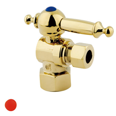 Kingston Brass Vintage Lever Handle Angle Stop with 1/2" IPS x 3/8" OD Compression-Bathroom Accessories-Free Shipping-Directsinks.