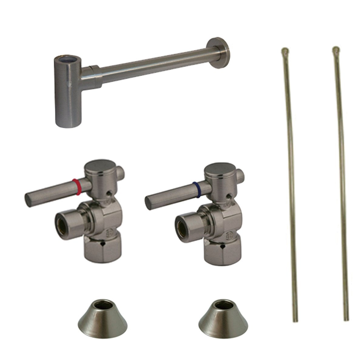 Kingston Brass Trimscape Plumbing Sink Trim Kit with P Trap for Lavatory and Kitchen-Bathroom Accessories-Free Shipping-Directsinks.