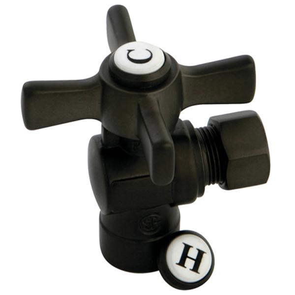 Kingston Brass Millennium 1/2" Sweat x 3/8" OD Compression Angle Valve-Bathroom Accessories-Free Shipping-Directsinks.