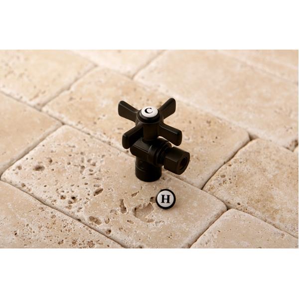 Kingston Brass Millennium 1/2" Sweat x 3/8" OD Compression Angle Valve-Bathroom Accessories-Free Shipping-Directsinks.