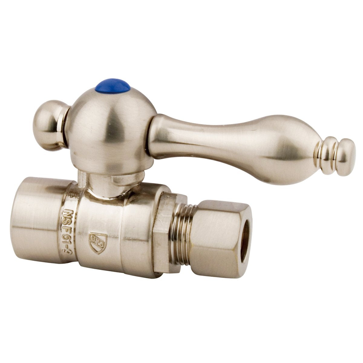 Kingston Brass English Vintage Straight Stop with 1/2" Sweat x 3/8" OD Compression-Bathroom Accessories-Free Shipping-Directsinks.