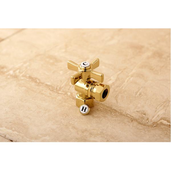 Kingston Brass Millennium 1/2" FIP x 1/2" or 7/16" Slip Joint Angle Valve-Bathroom Accessories-Free Shipping-Directsinks.