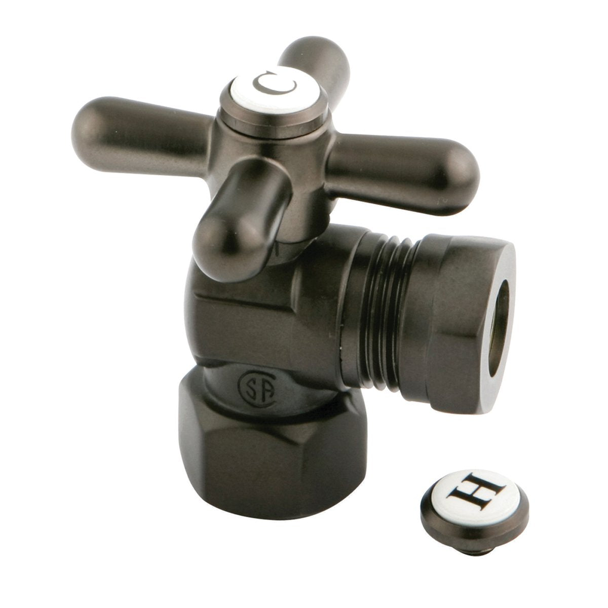 Kingston Brass Vintage Angle Stop with 1/2" IPS x 1/2" or 7/16" Slip Joint-Bathroom Accessories-Free Shipping-Directsinks.