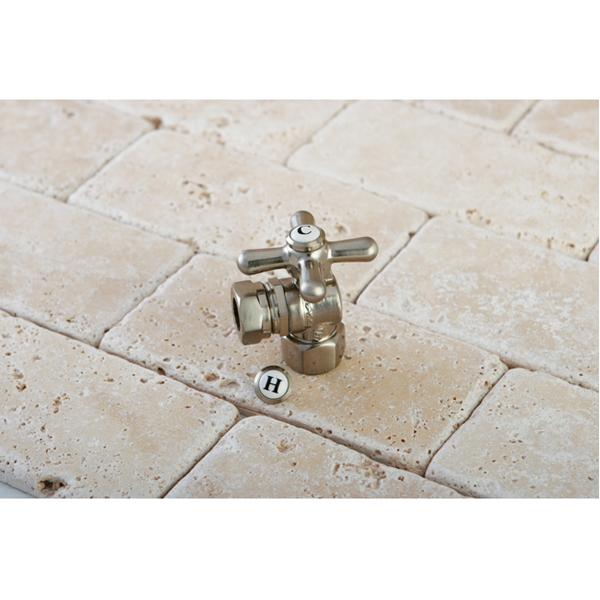 Kingston Brass Vintage Angle Stop with 1/2" IPS x 1/2" or 7/16" Slip Joint-Bathroom Accessories-Free Shipping-Directsinks.