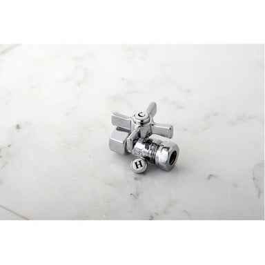 Kingston Brass Millennium 1/2" FIP x 1/2" or 7/16" Slip Joint Straight Valve-Bathroom Accessories-Free Shipping-Directsinks.