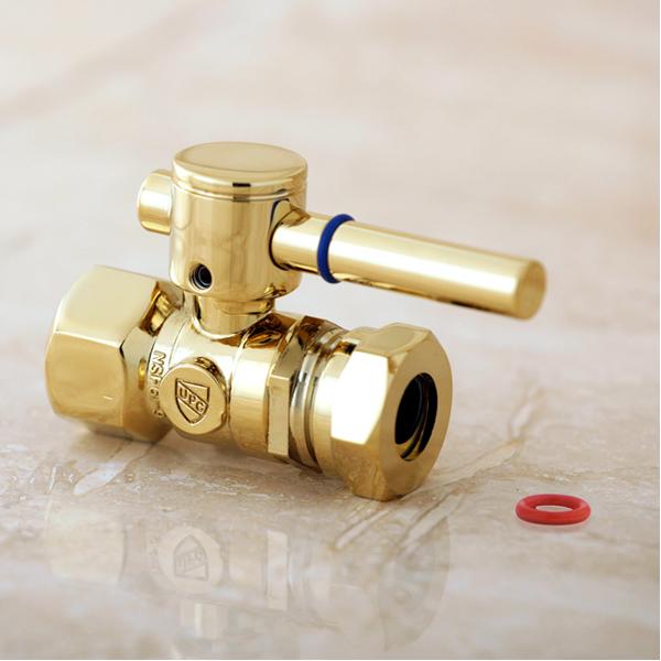 Kingston Brass Concord Straight Stop with 1/2" IPS x 1/2" or 7/16" Slip Joint-Bathroom Accessories-Free Shipping-Directsinks.