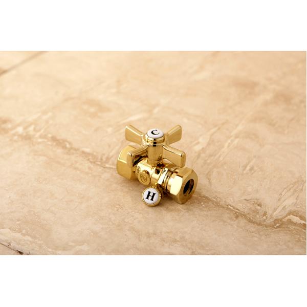 Kingston Brass Millennium 1/2" FIP x 1/2" or 7/16" Slip Joint Straight Valve-Bathroom Accessories-Free Shipping-Directsinks.