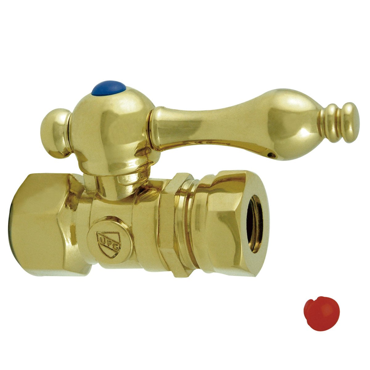 Kingston Brass Vintage Straight Stop with 1/2" IPS x 1/2" or 7/16" Slip Joint and Lever Handle-Bathroom Accessories-Free Shipping-Directsinks.