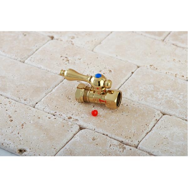Kingston Brass Vintage Straight Stop with 1/2" IPS x 1/2" or 7/16" Slip Joint and Lever Handle-Bathroom Accessories-Free Shipping-Directsinks.